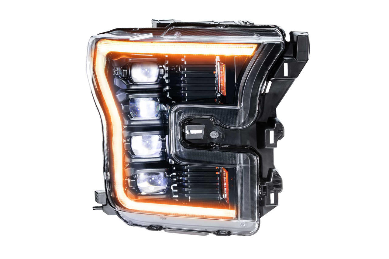 Morimoto XB LED Headlights: Ford F-150 (15-17) and Raptor (17-20), Amber DRL - Apollo Off-Road