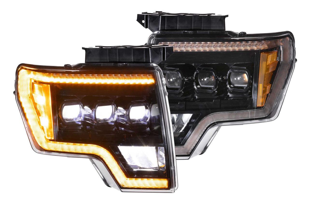Morimoto XB LED Headlights: Ford F150 (09-14) (Pair - ASM Amber DRL) - Apollo Off-Road