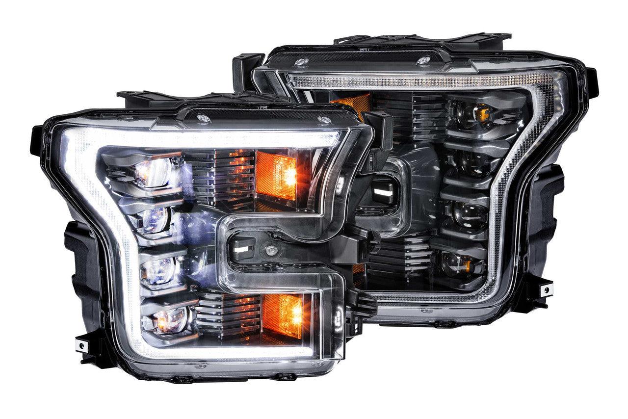 Morimoto XB LED Headlights: Ford F150 (15-17) (Pair - ASM - White DRL) (Gen 2) - Apollo Off-Road