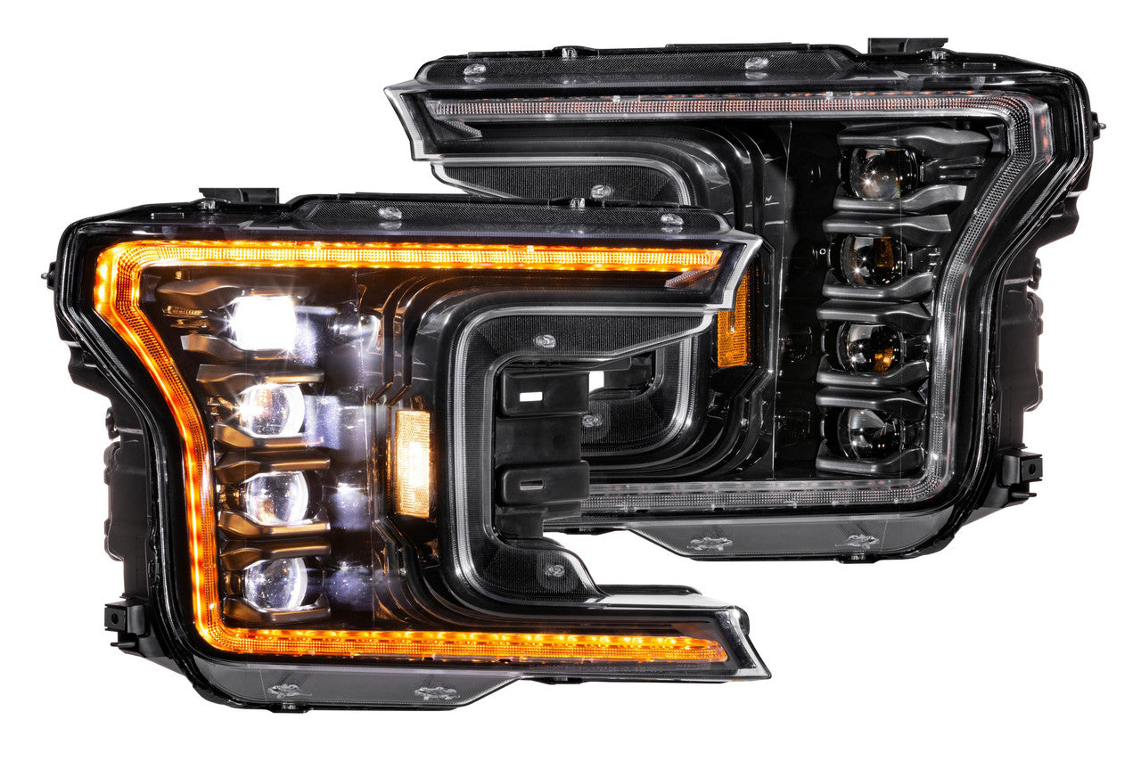 Morimoto XB LED Headlights: Ford F150 (18-20) (Pair - ASM Amber DRL) (Gen 2) - Apollo Off-Road