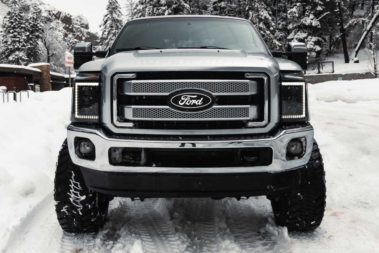 Morimoto XB LED Headlights: Ford Super Duty (11-16) (Pair - White DRL) - Apollo Off-Road