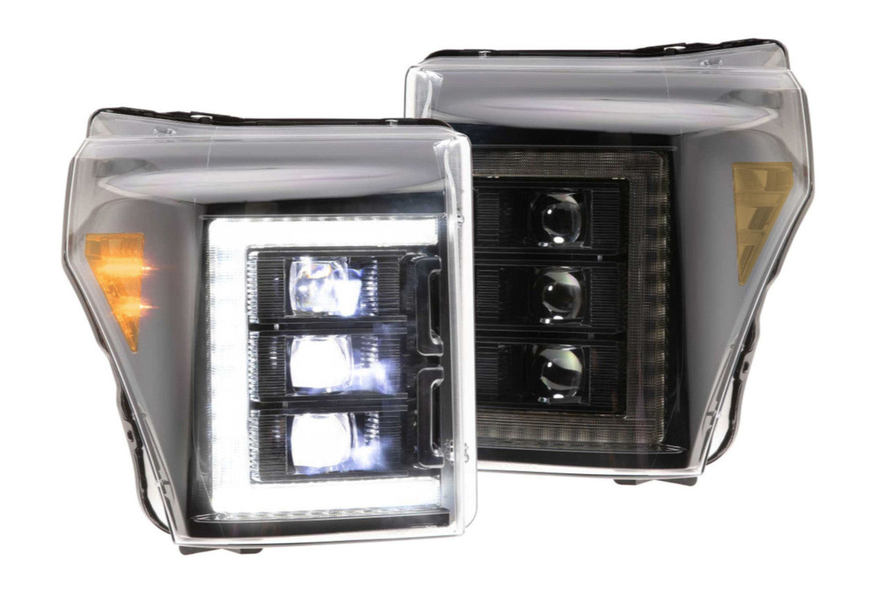 Morimoto XB LED Headlights: Ford Super Duty (11-16) (Pair - White DRL) - Apollo Off-Road