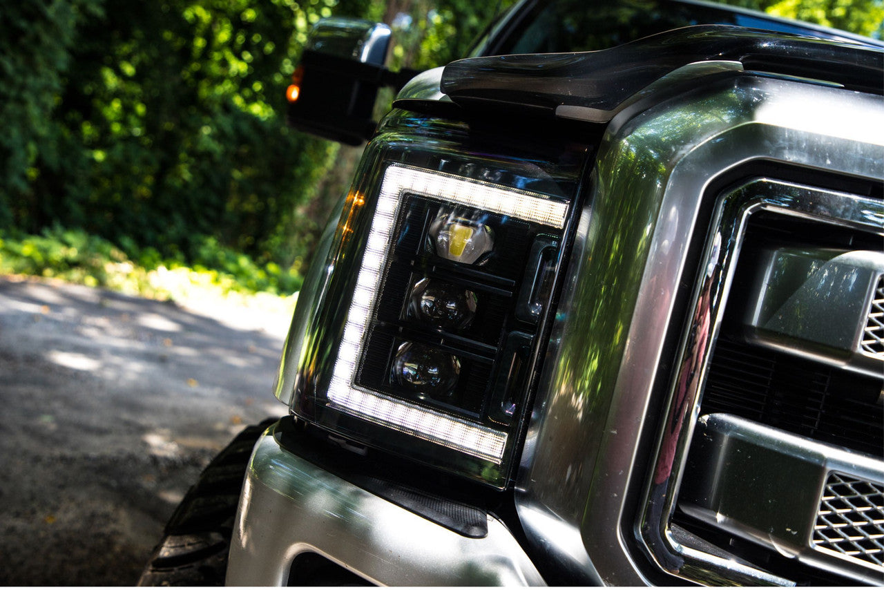 Morimoto XB LED Headlights: Ford Super Duty (11-16) (Pair - White DRL) - Apollo Off-Road