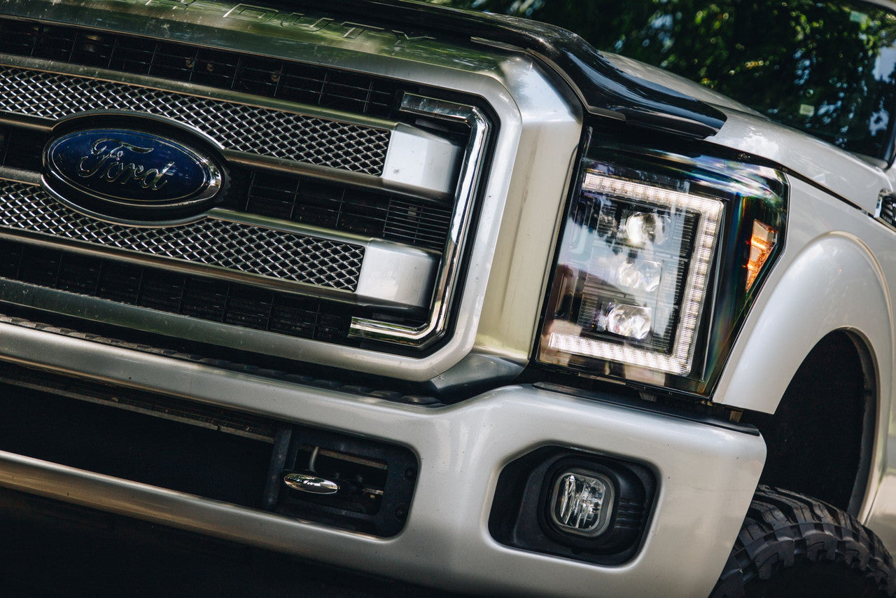 Morimoto XB LED Headlights: Ford Super Duty (11-16) (Pair - White DRL) - Apollo Off-Road