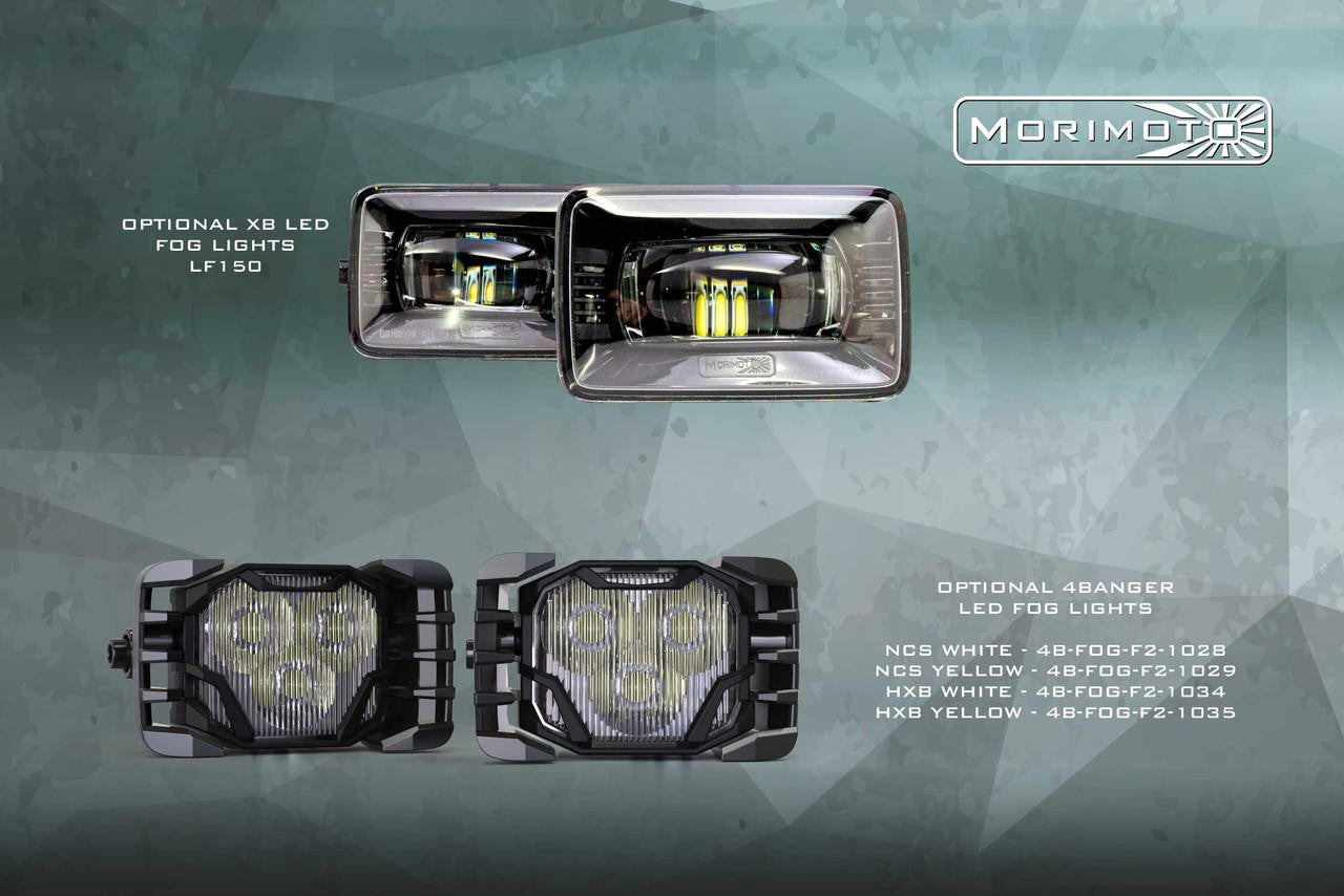 Morimoto XB LED Headlights: Ford Super Duty (17-19) (Pair - Amber DRL) (GEN 2) - Apollo Off-Road