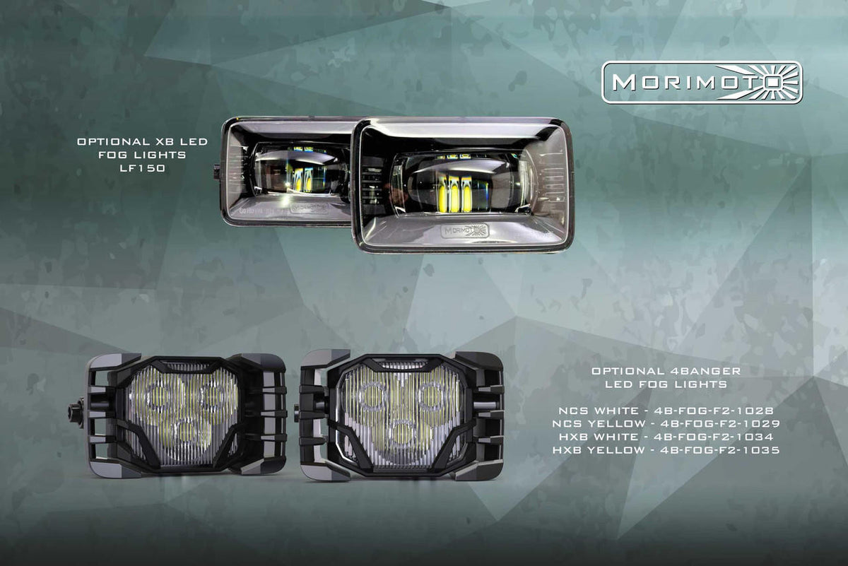 Morimoto XB LED Headlights: Ford Super Duty (17-19) (Pair - Amber DRL) (GEN 2) - Apollo Off-Road