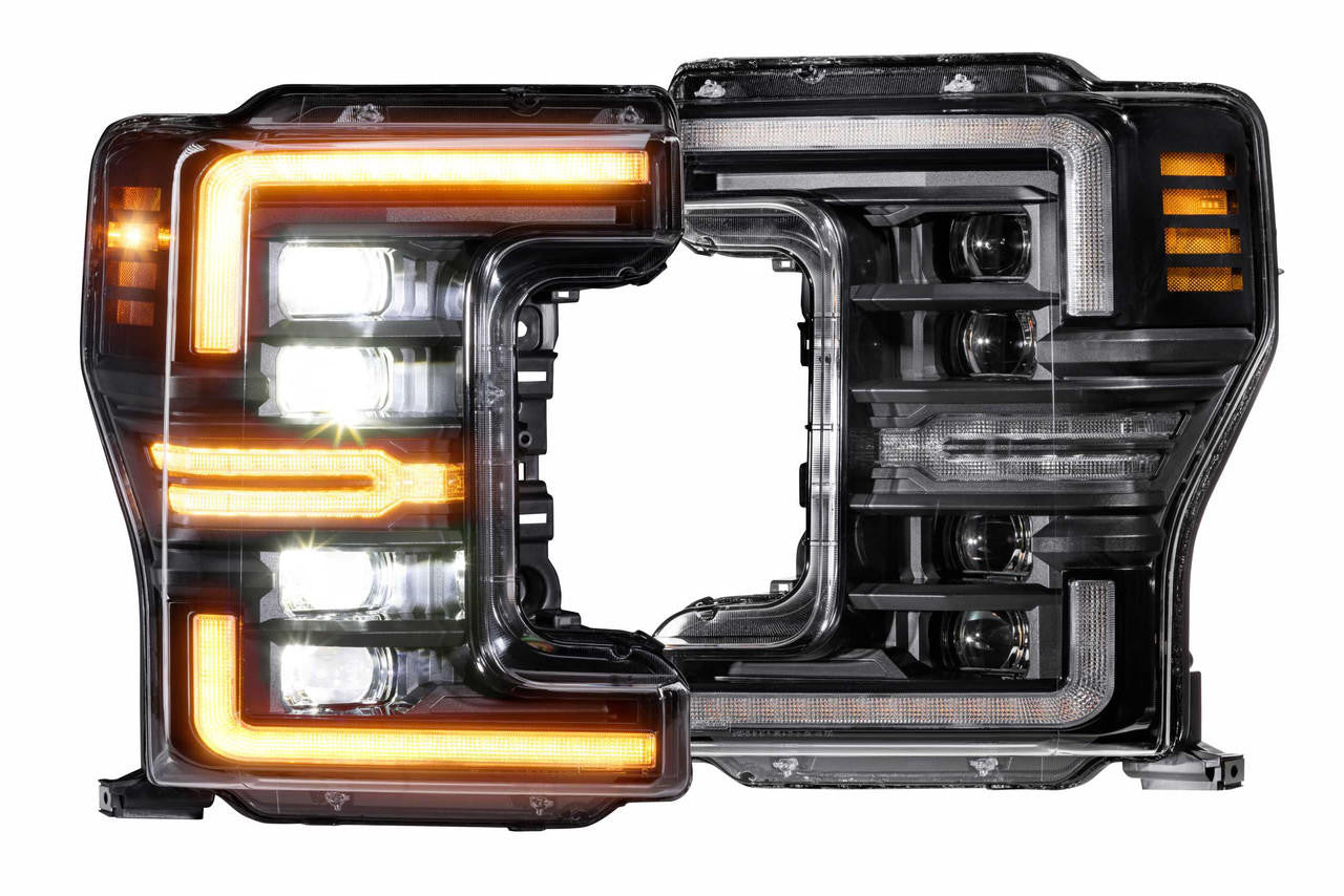 Morimoto XB LED Headlights: Ford Super Duty (17-19) (Pair - Amber DRL) (GEN 2) - Apollo Off-Road