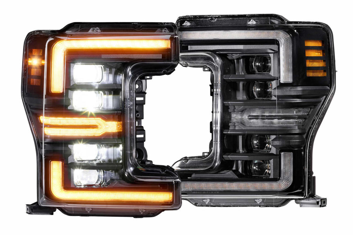 Morimoto XB LED Headlights: Ford Super Duty (17-19) (Pair - Amber DRL) (GEN 2) - Apollo Off-Road