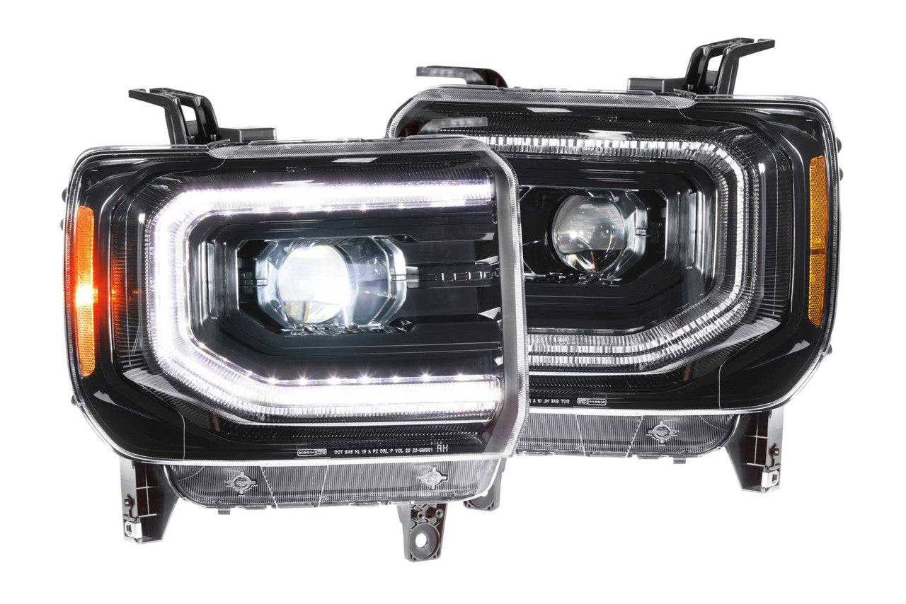 Morimoto XB LED Headlights: GMC Sierra (14-18) (Pair - ASM) - Apollo Off-Road