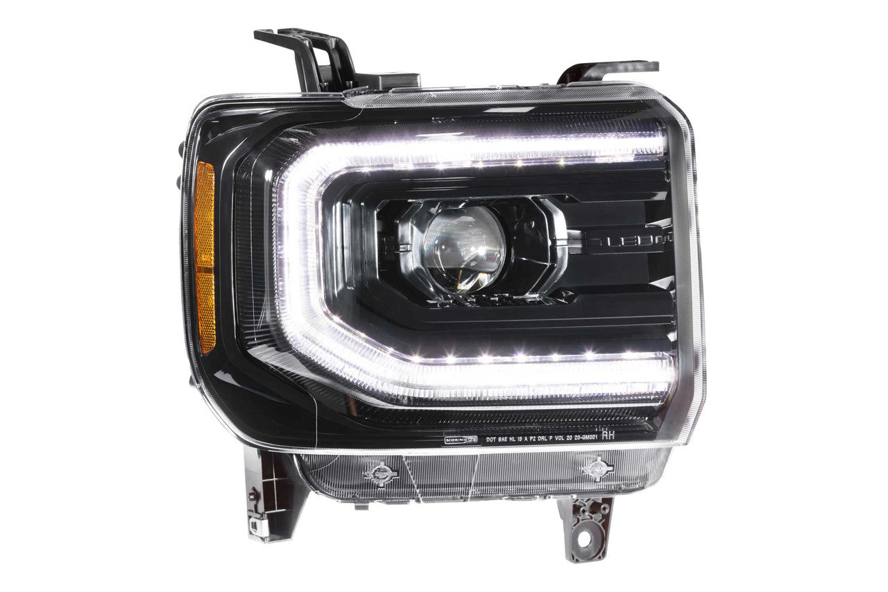 Morimoto XB LED Headlights: GMC Sierra (14-18) (Pair - ASM) - Apollo Off-Road