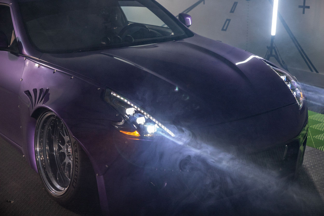 Morimoto XB LED Headlights: Nissan 370Z (09-20) (Pair - ASM - LHD) - Apollo Off-Road