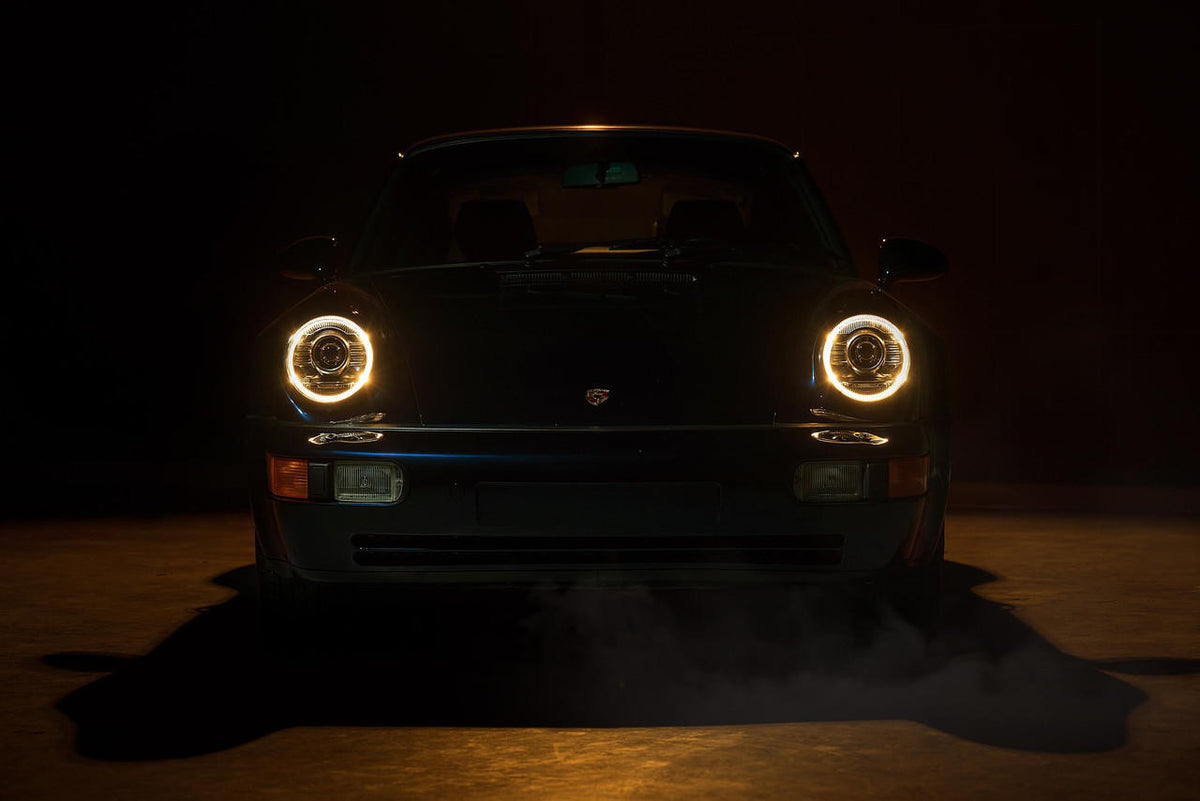 Morimoto XB LED Headlights: Porsche 964 (Classic White-Set) - Apollo Off-Road