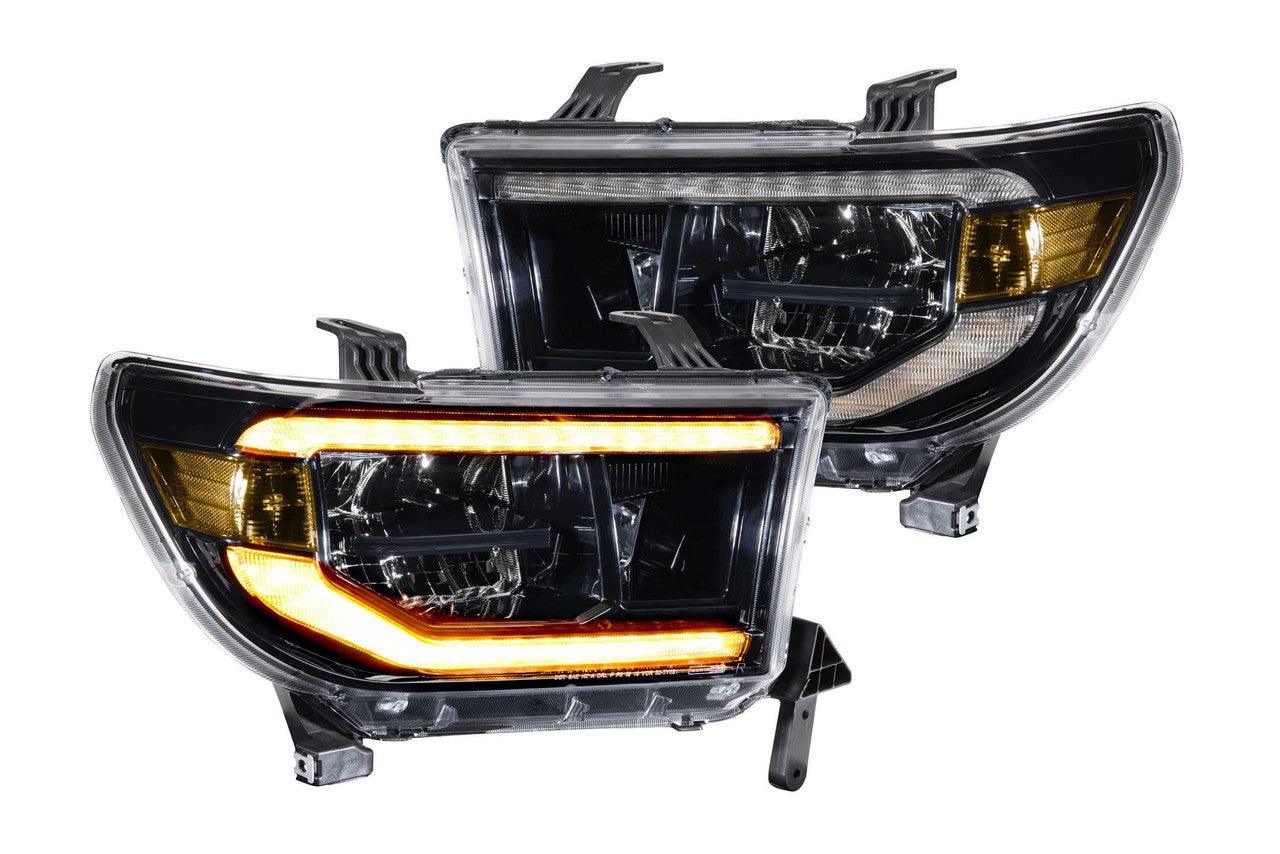 Morimoto XB LED Headlights: Toyota Tundra (07-13) (Pair - ASM - Amber DRL) - Apollo Off-Road