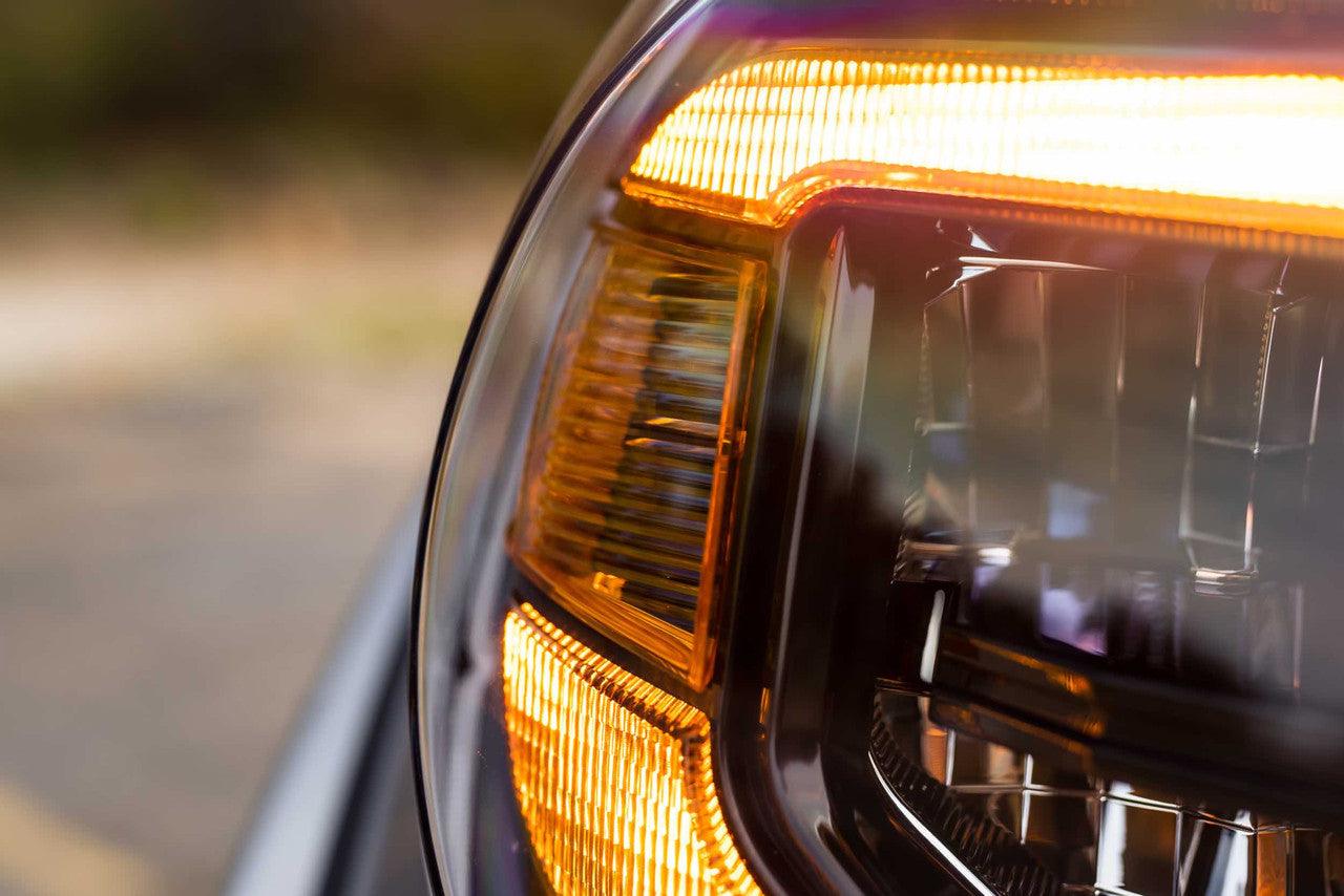 Morimoto XB LED Headlights: Toyota Tundra (07-13) (Pair - ASM - Amber DRL) - Apollo Off-Road