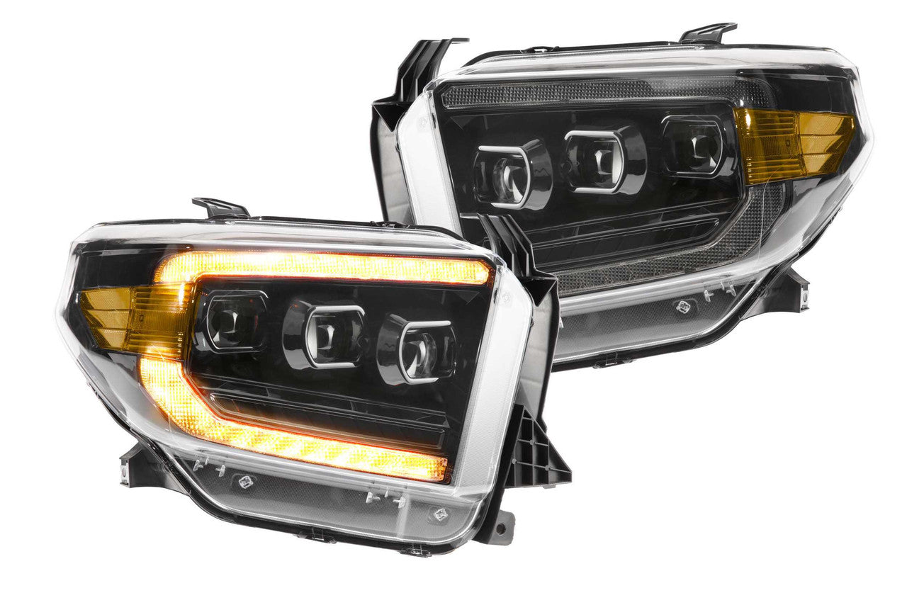Morimoto XB LED Headlights: Toyota Tundra (14-20) (Pair - ASM - Amber DRL) (Gen 2) - Apollo Off-Road