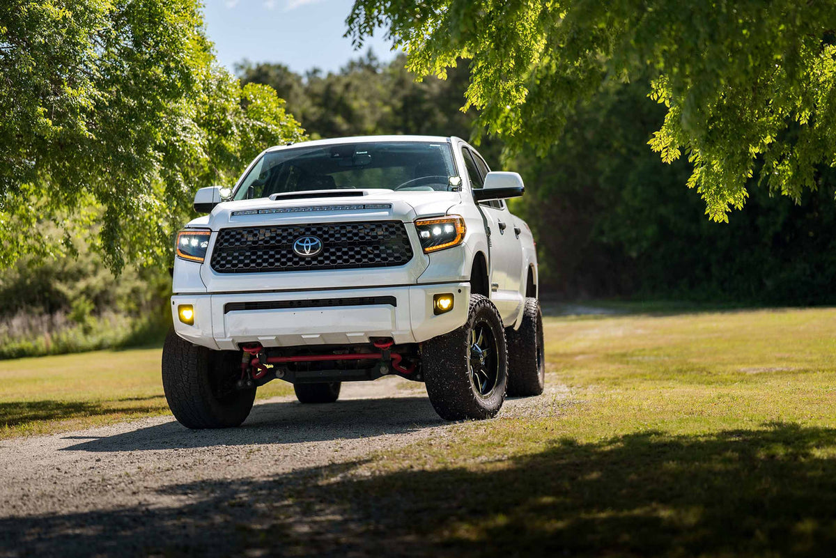 Morimoto XB LED Headlights: Toyota Tundra (14-20) (Pair - ASM - Amber DRL) (Gen 2) - Apollo Off-Road
