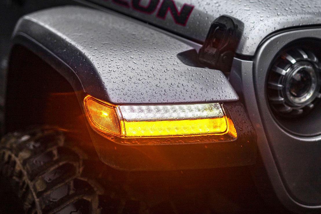Morimoto XB LED Sidemarkers: Jeep Wrangler JL (18+) (Pair - Smoked) - Apollo Off-Road
