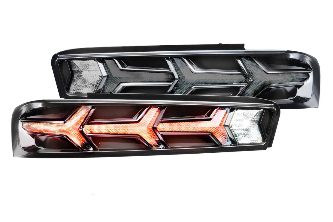 Morimoto XB LED Tails: Chevrolet Camaro (16-18) (Pair - Lambo - Red) - Apollo Off-Road