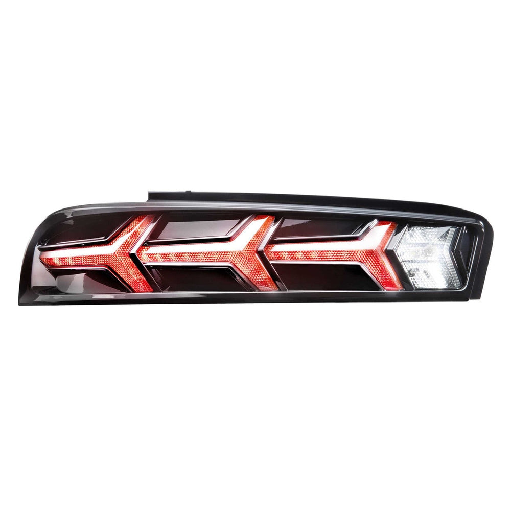 Morimoto XB LED Tails: Chevrolet Camaro (16-18) (Pair - Lambo - Smoked) - Apollo Off-Road