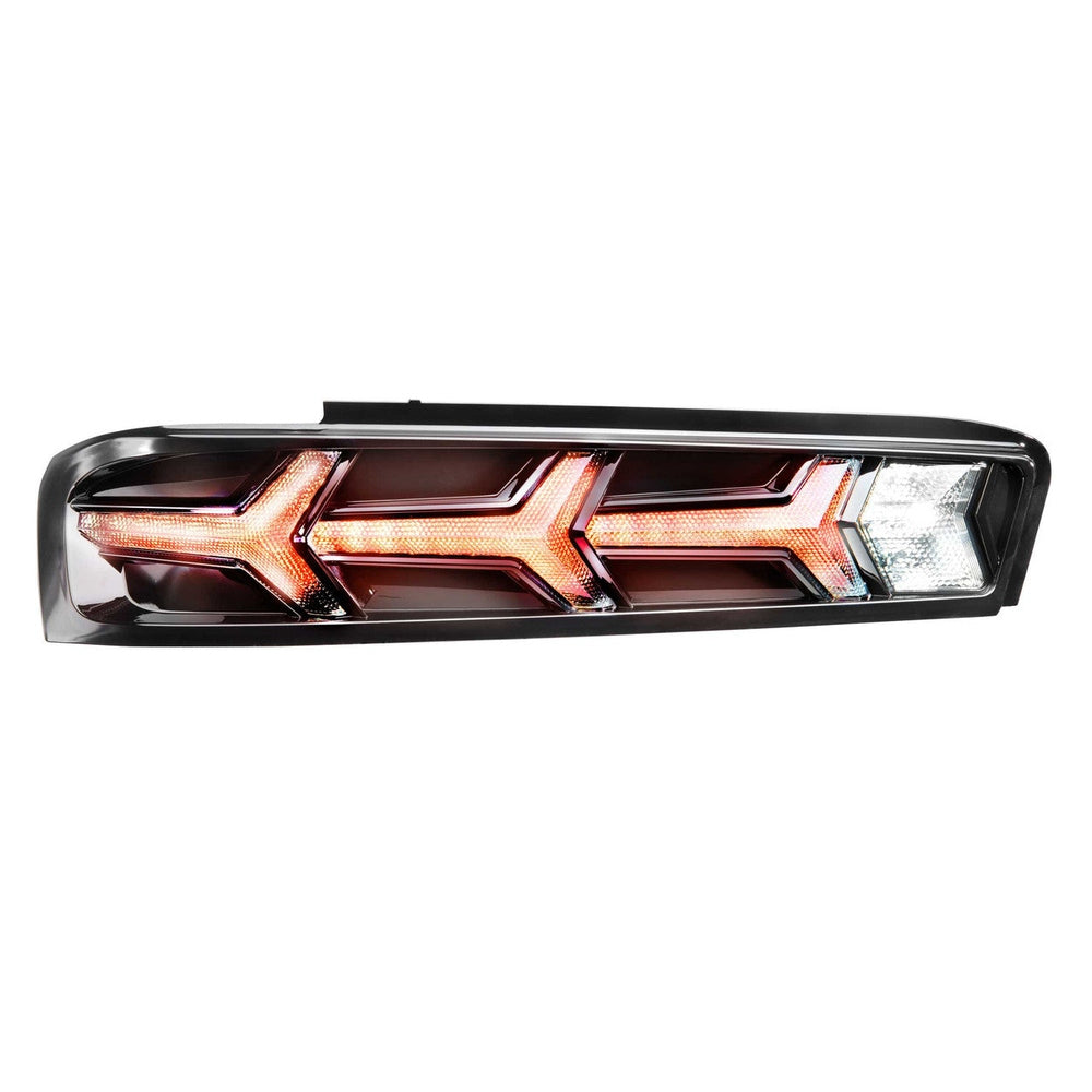 Morimoto XB LED Tails: Chevrolet Camaro (16-18) (Pair - Lambo - Smoked) - Apollo Off-Road