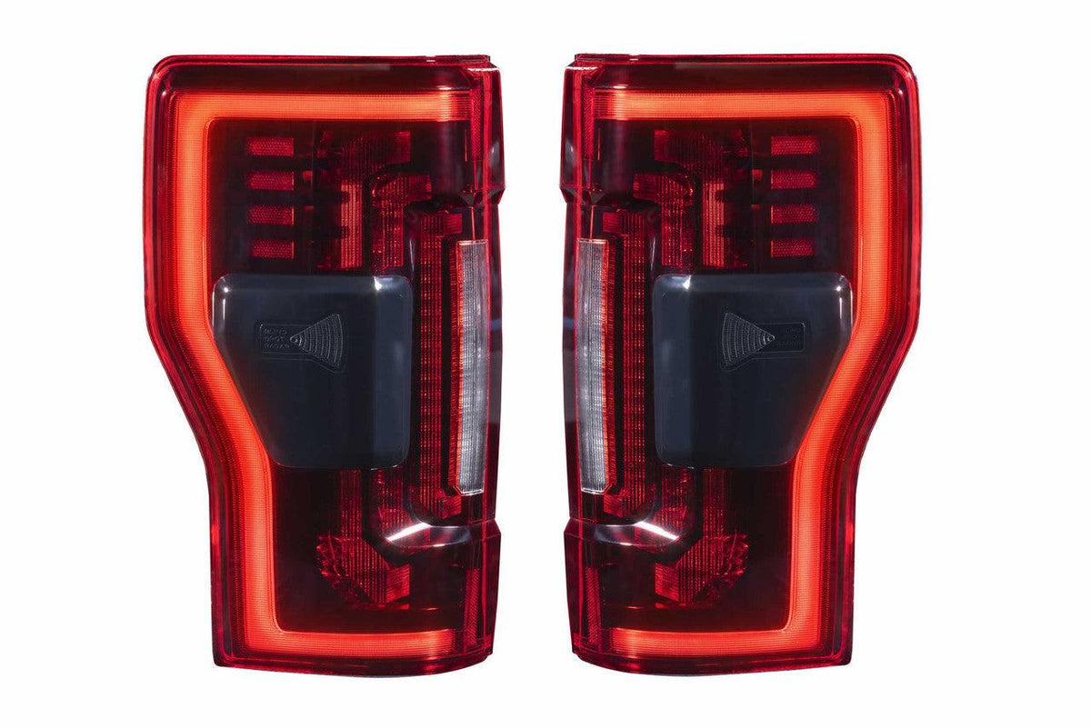 Morimoto XB LED Tails: Ford Super Duty (17-22) (Pair - Red) - Apollo Off-Road