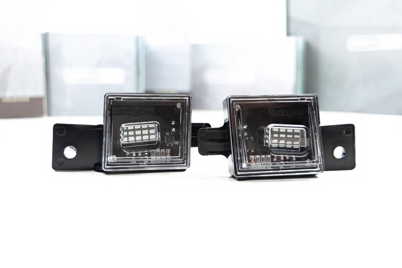 Morimoto XB License Plate Lights: Chevy Silverado (14-18 - Pair) - Apollo Off-Road