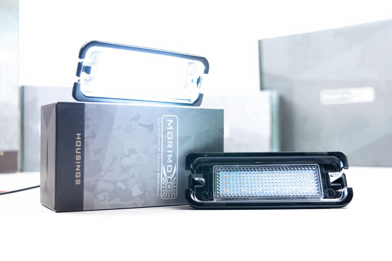 Morimoto XB License Plate Lights: Ford Mustang (15-20 - Pair) - Apollo Off-Road