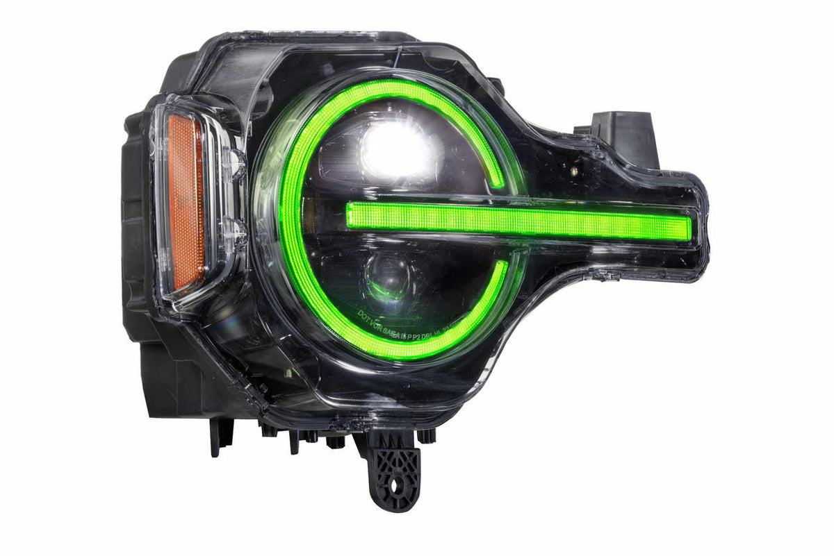 Morimoto XRGB LED Headlights: Ford Bronco (21+) (Pair - RGB DRL) - Apollo Off-Road
