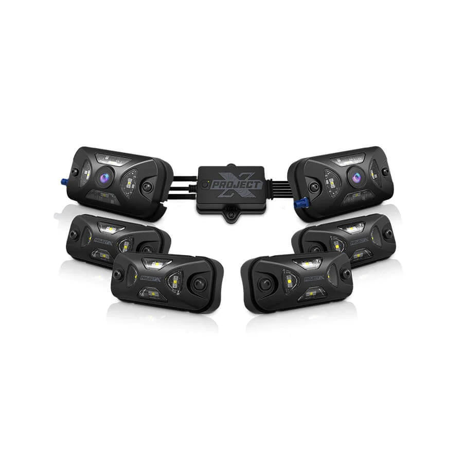 Project X Rock Light (1 Hub + 4 Rock Light + 2 Rock Light with Camera) - Apollo Off-Road