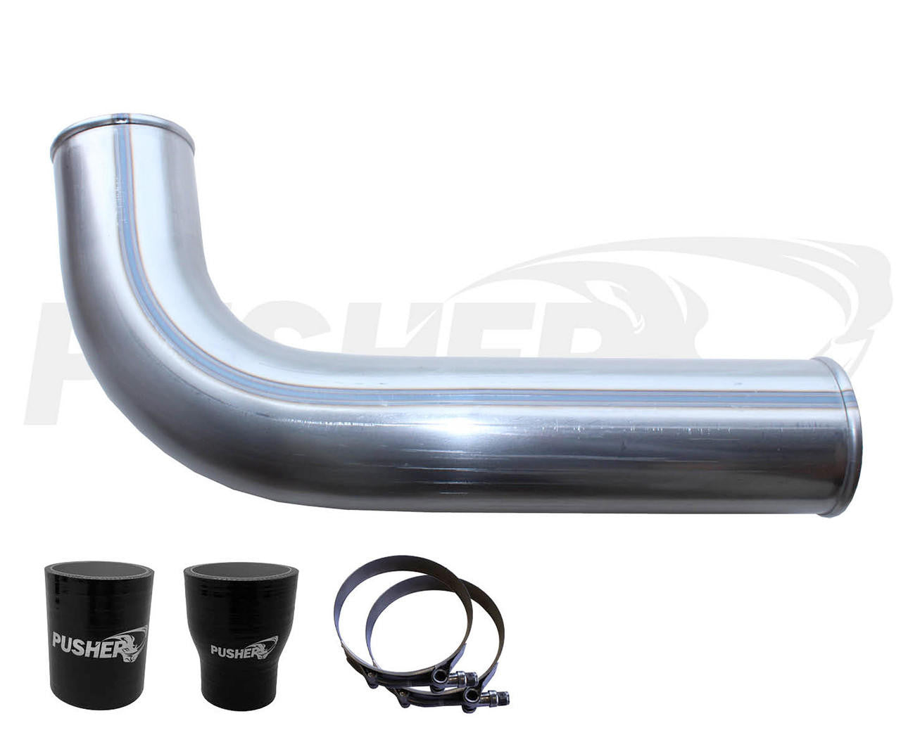 Pusher 3.5" MEGA Driver-side Intercooler Tube 2007.5-2009 Dodge Cummins - Apollo Off-Road