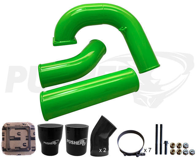 Pusher 3.5" MEGA Intake System with 3.5" Passenger Side Intercooler Tube 1994-1996 Dodge Cummins - Apollo Off-Road