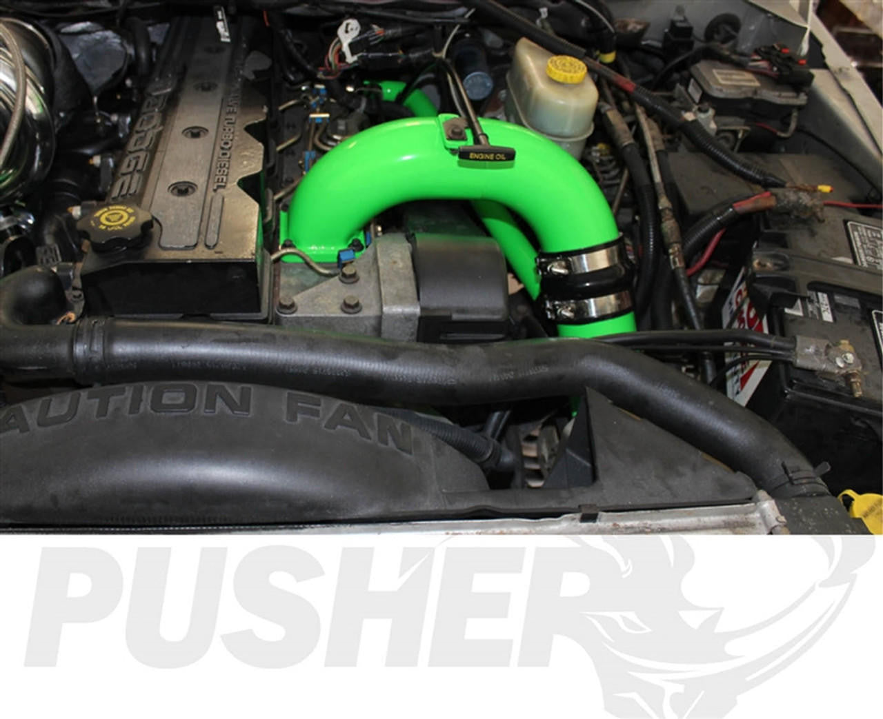 Pusher 3.5" MEGA Intake System with Cross-Air 1998.5-2002 Dodge Cummins - Apollo Off-Road