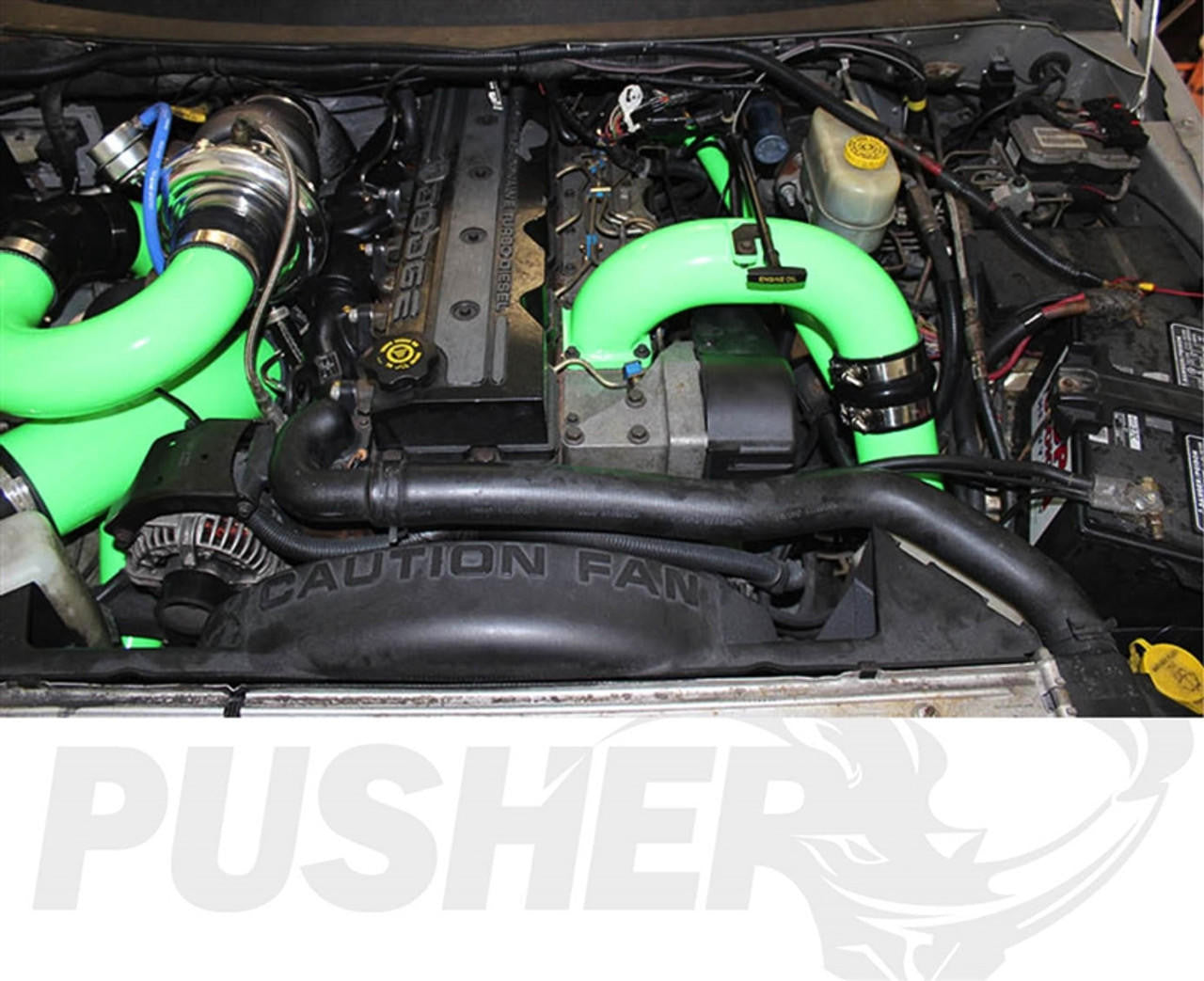 Pusher 3.5" MEGA Intake System with Cross-Air 1998.5-2002 Dodge Cummins - Apollo Off-Road