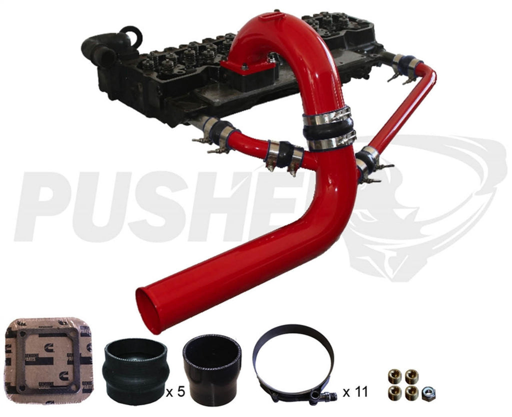 Pusher 3.5" MEGA Intake System with Cross-Air 2003-2007 Dodge Cummins - Apollo Off-Road