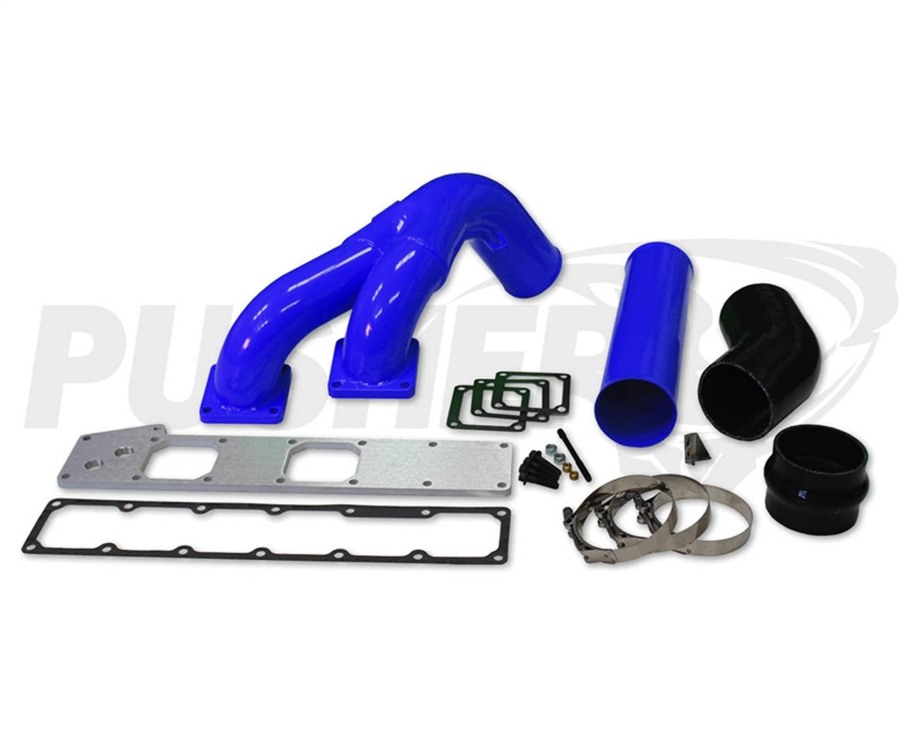 Pusher 3.5" MEGA Twin Intake System 1994-1998 Dodge Cummins 12v - Apollo Off-Road