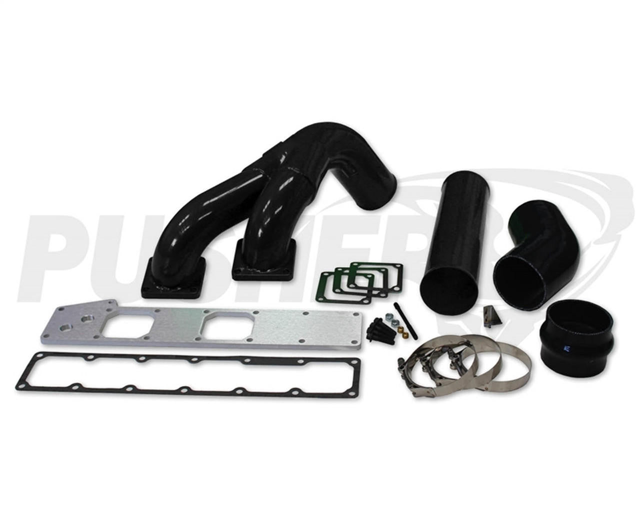 Pusher 3.5" MEGA Twin Intake System 1994-1998 Dodge Cummins 12v - Apollo Off-Road