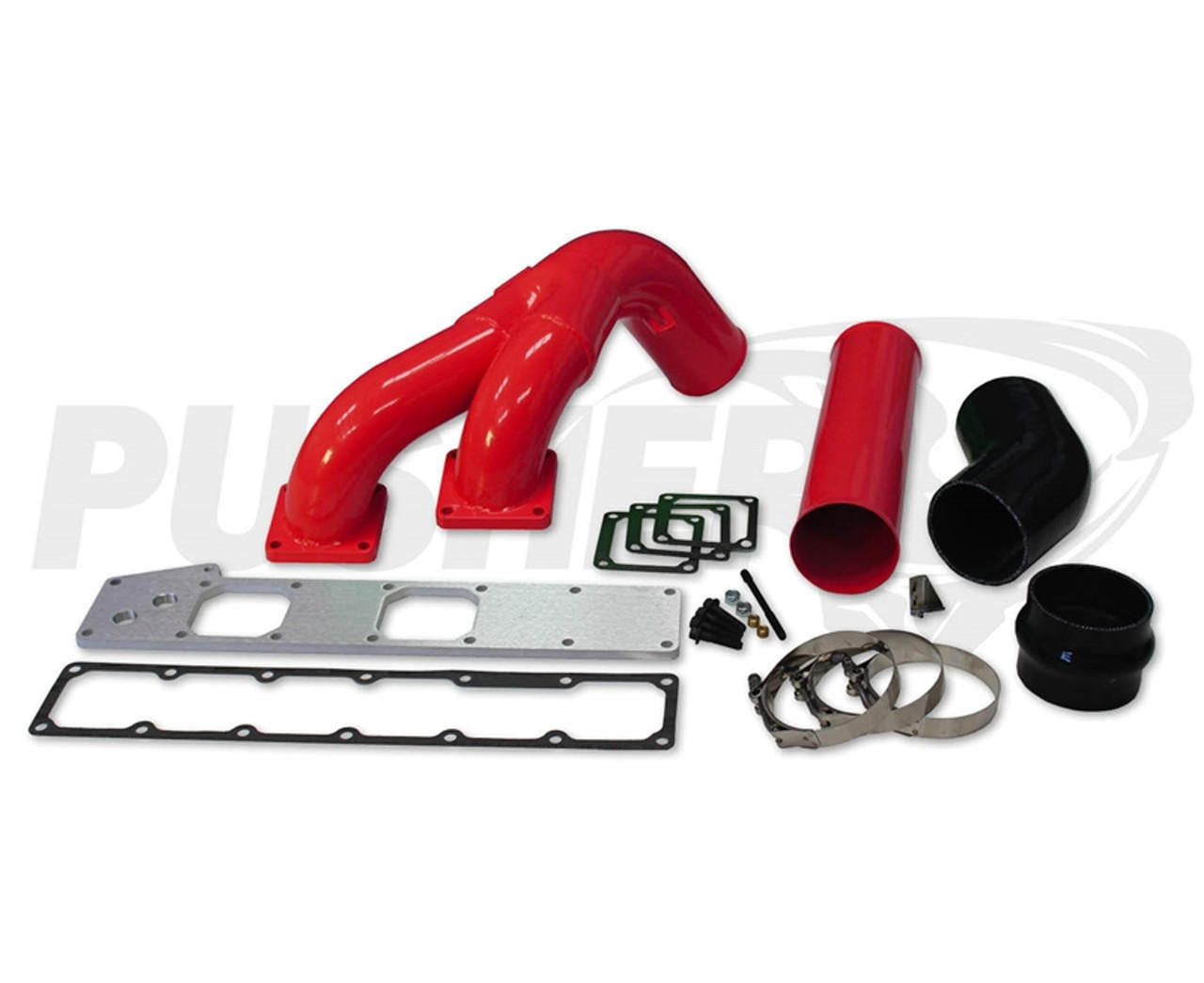 Pusher 3.5" MEGA Twin Intake System 1994-1998 Dodge Cummins 12v - Apollo Off-Road