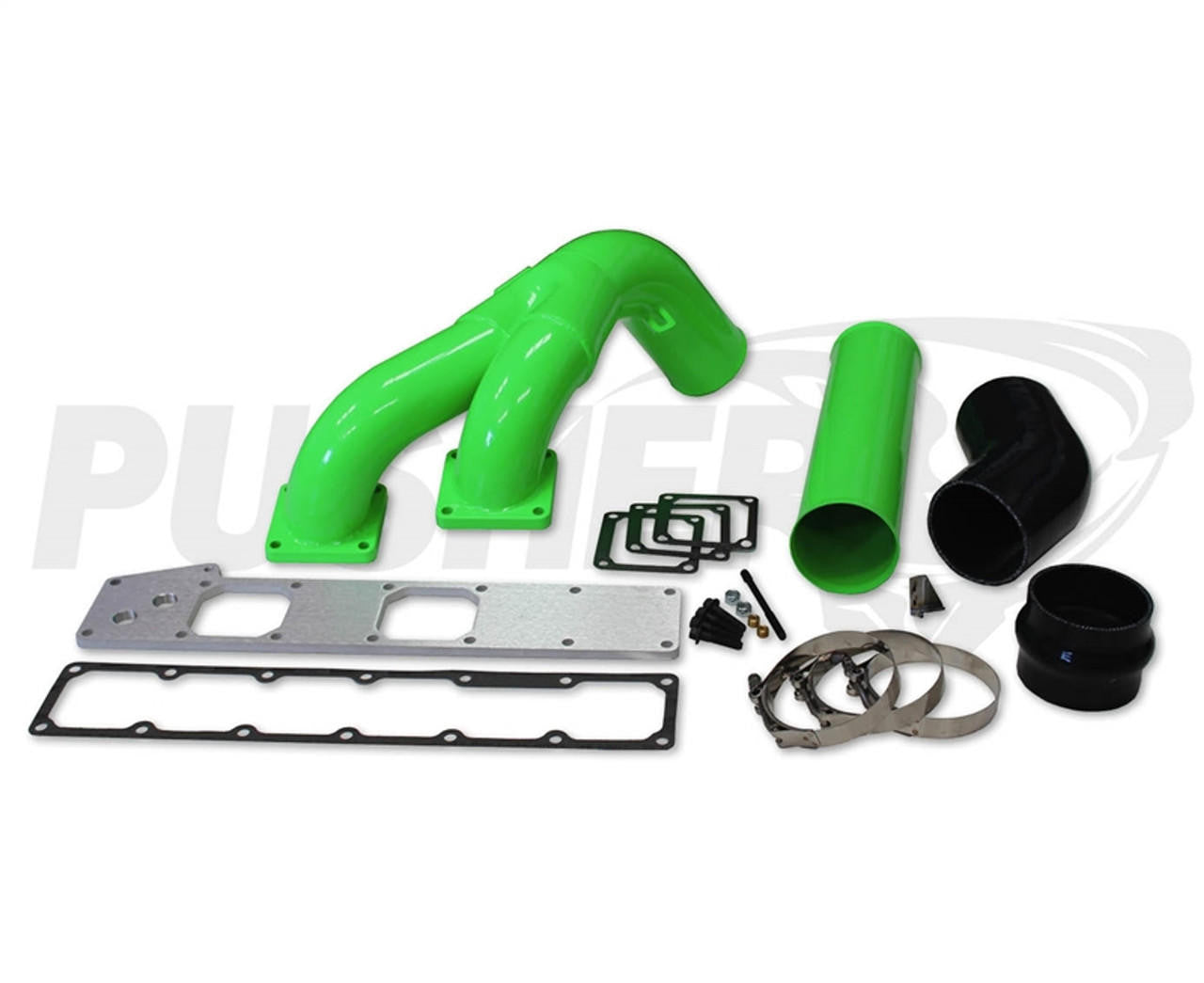 Pusher 3.5" MEGA Twin Intake System 1994-1998 Dodge Cummins 12v - Apollo Off-Road