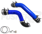 Pusher 3" Hot & Cold Side Charge Tubes for 2011-14 Ford F250-350 6.7L Powerstroke w- Throttle Valve Adapter - Apollo Off-Road