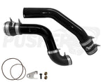 Pusher 3" Hot & Cold Side Charge Tubes for 2011-14 Ford F250-350 6.7L Powerstroke w- Throttle Valve Adapter - Apollo Off-Road