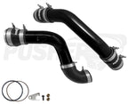Pusher 3" Hot & Cold Side Charge Tubes for 2017+ Ford F250-350 6.7L Powerstroke w- Throttle Valve Adapter - Apollo Off-Road