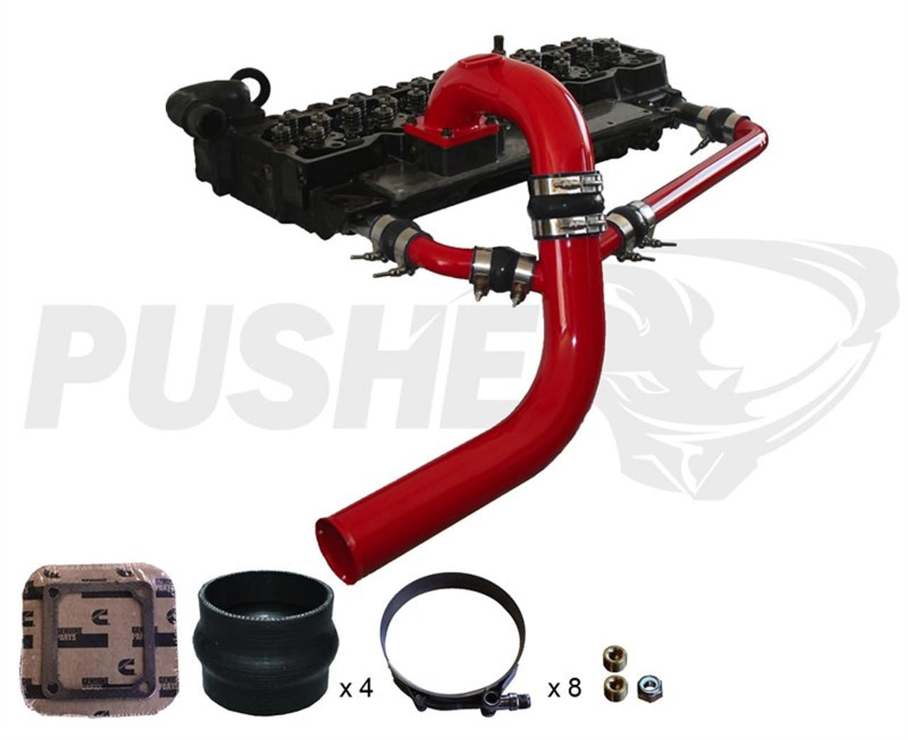 Pusher 3" Intake Manifold and 3" Cross-Air Package for 2003-2007 Dodge Cummins - Apollo Off-Road