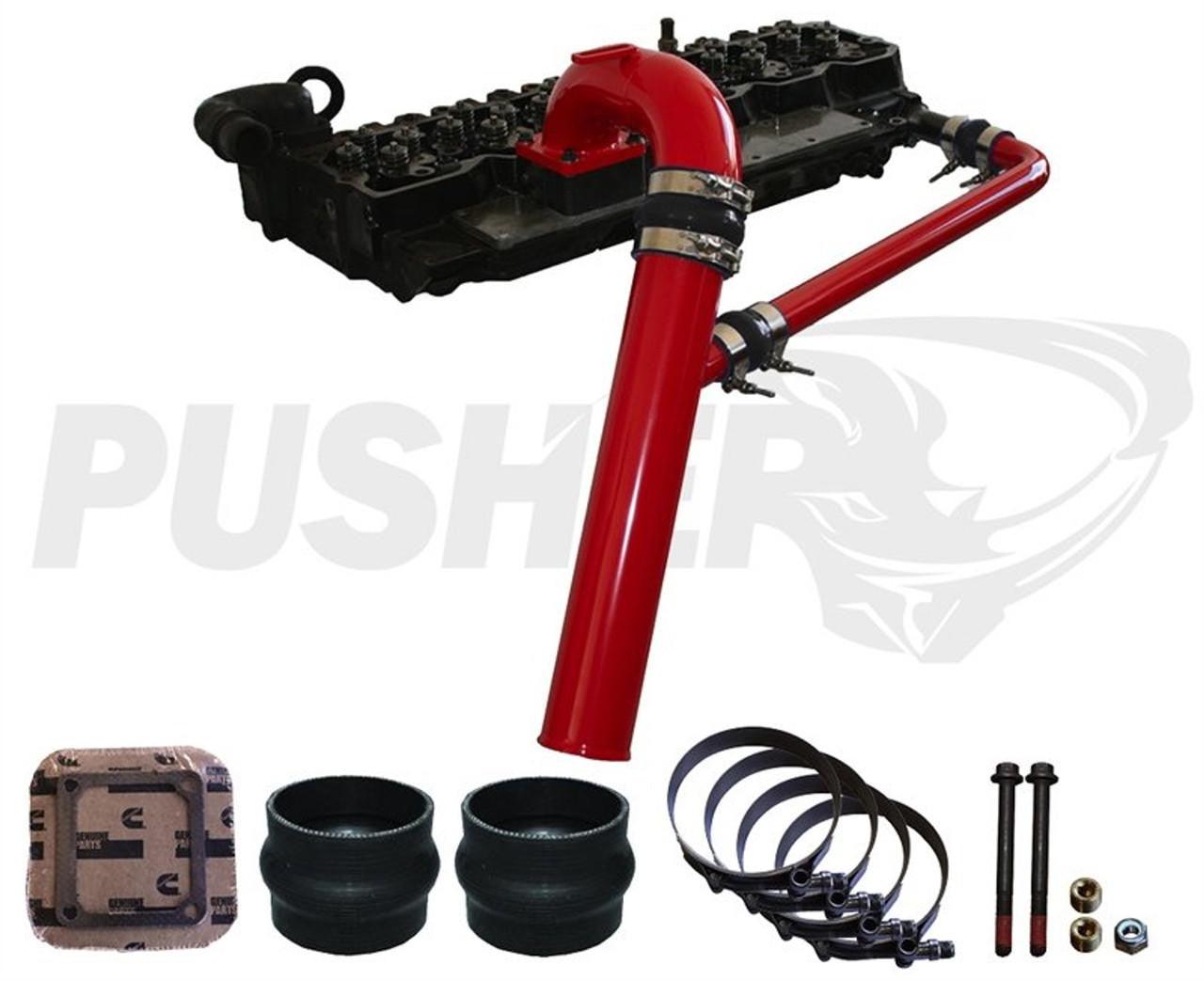 Pusher 3" Intake Manifold with 3" Cross-Air Package for 1998.5-2002 Dodge Cummins - Apollo Off-Road