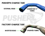 Pusher 3" Passenger Side Charge Tube for 2008-2010 Ford F250-350 6.4L Powerstroke - Apollo Off-Road