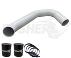 Pusher 3" Passenger Side Charge Tube for 2008-2010 Ford F250-350 6.4L Powerstroke - Apollo Off-Road