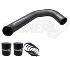 Pusher 3" Passenger Side Charge Tube for 2008-2010 Ford F250-350 6.4L Powerstroke - Apollo Off-Road