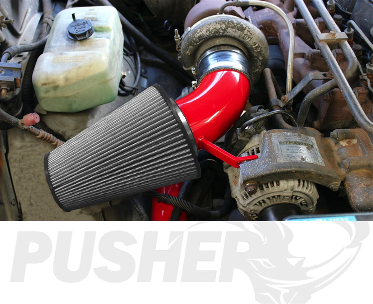 Pusher Front Mount Cold Air Intake System for 1989-1991 Dodge Cummins - Apollo Off-Road