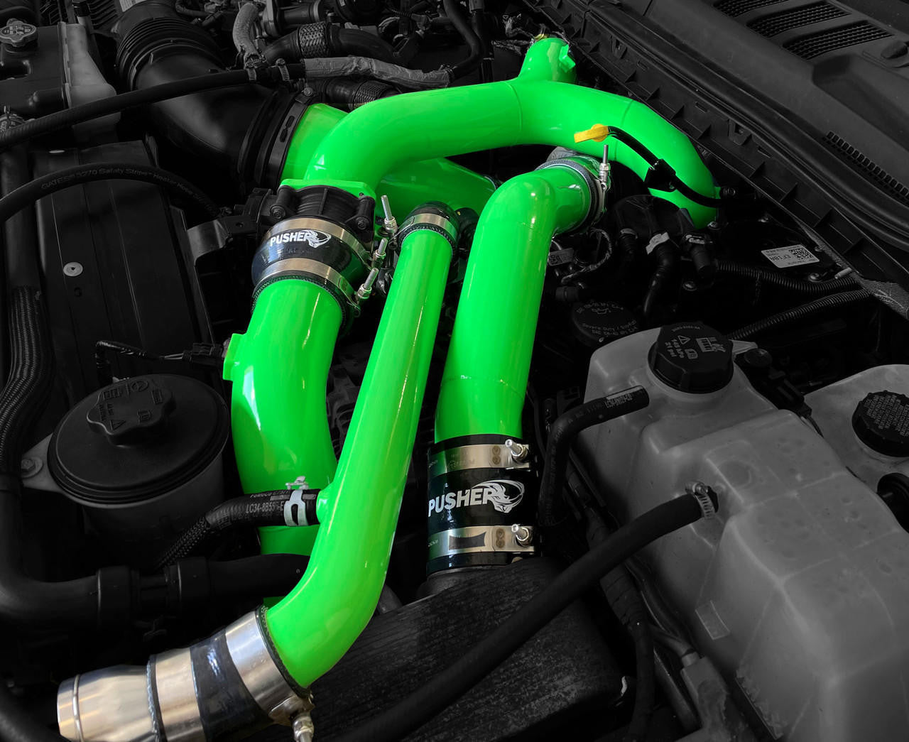 Pusher HD Upper Coolant Tube for 6.7L Powerstrokes - Apollo Off-Road