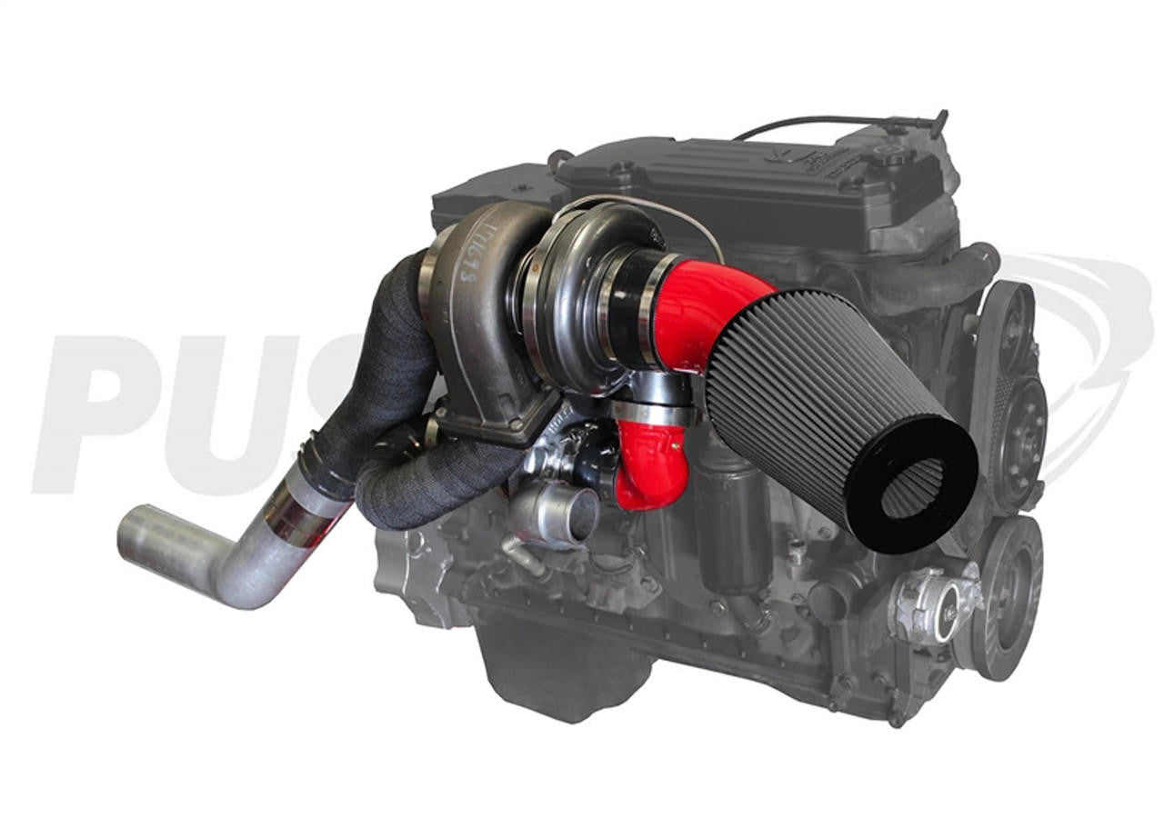 Pusher High Mount Compound Turbo System for 2003-2007 Dodge Cummins Trucks - Apollo Off-Road