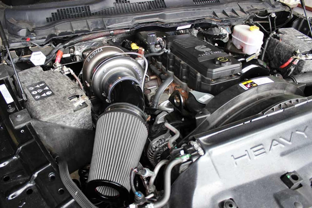 Pusher High Mount Compound Turbo System for 2003-2007 Dodge Cummins Trucks - Apollo Off-Road